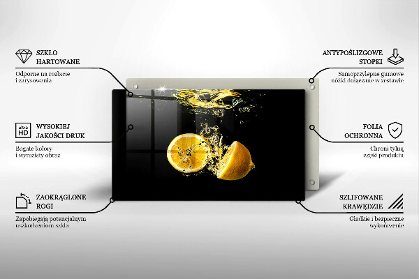 Placă protecție plita Fructe suculente de lamaie