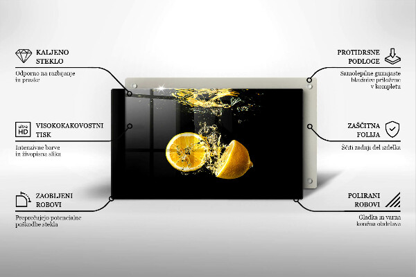 Placă protecție plita Fructe suculente de lamaie