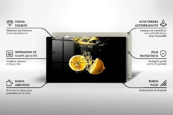 Placă protecție plita Fructe suculente de lamaie