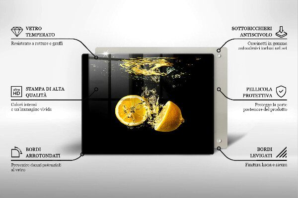 Placă protecție plita Fructe suculente de lamaie