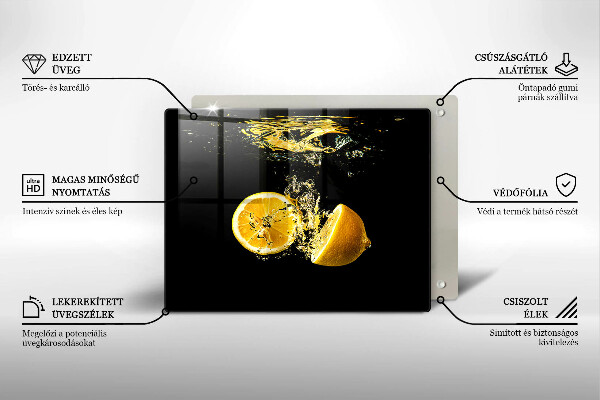Placă protecție plita Fructe suculente de lamaie