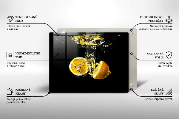 Placă protecție plita Fructe suculente de lamaie