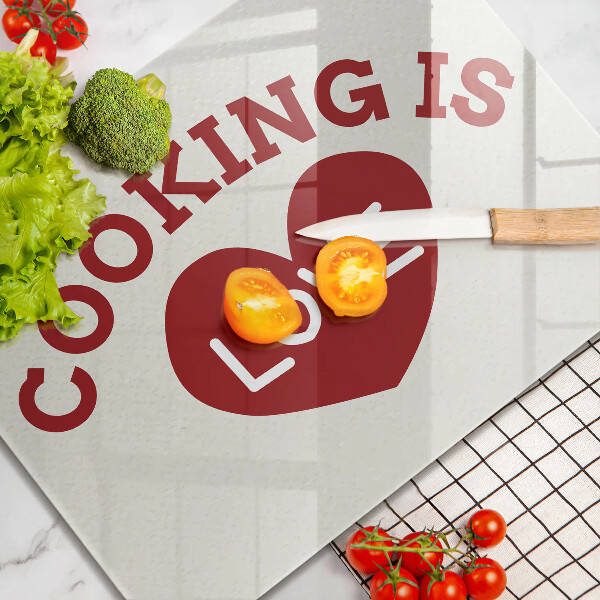 Placă protecție plita Cooking is love