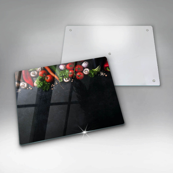 Placă protecție plita Legume colorate