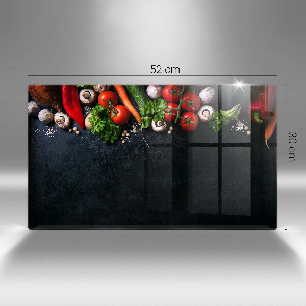 Placă protecție plita Legume colorate