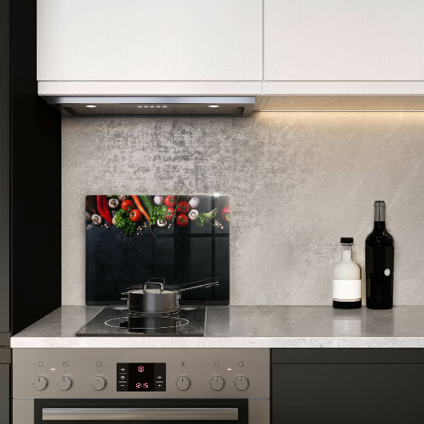 Placă protecție plita Legume colorate