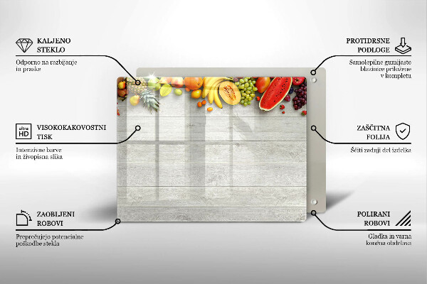 Placă protecție plita Fructe pe scânduri