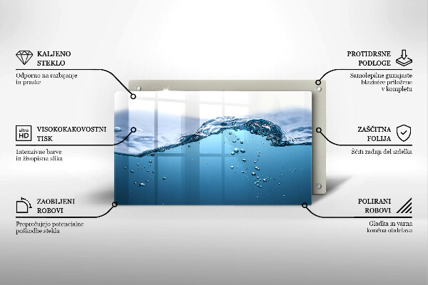 Placă protecție plita Apa albastra