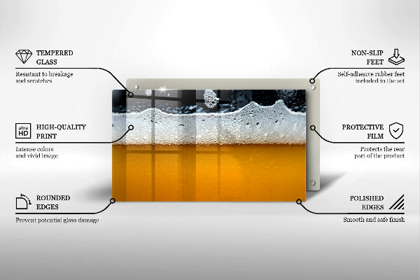 Placă protecție plita Bea spuma de bere