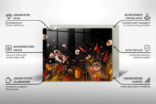 Placă protecție plita Condimente iute