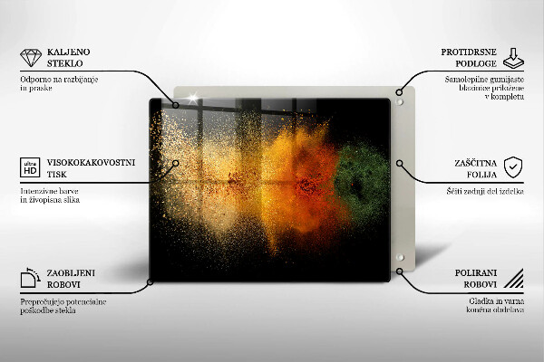Placă protecție plita Condimente colorate