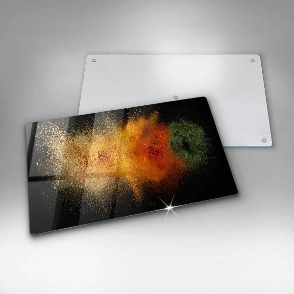 Placă protecție plita Condimente colorate