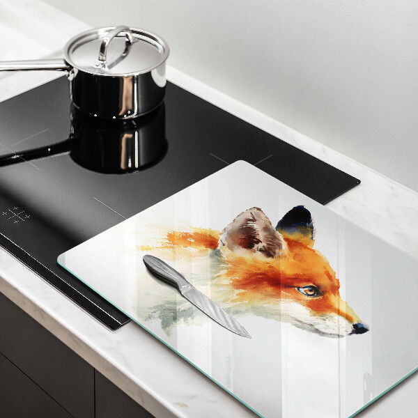 Placă protecție plita Vulpe pictată