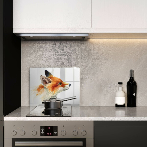 Placă protecție plita Vulpe pictată