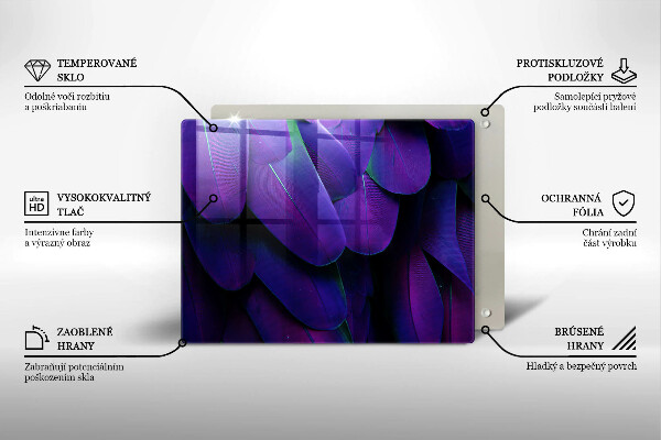 Placă protecție plita Neon pene