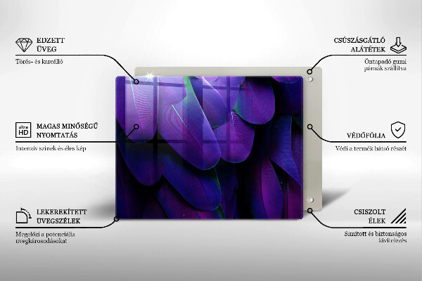 Placă protecție plita Neon pene