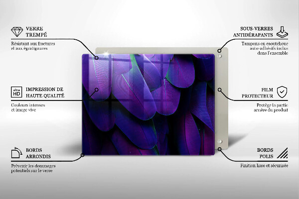 Placă protecție plita Neon pene