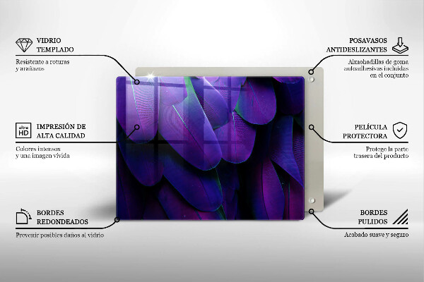 Placă protecție plita Neon pene