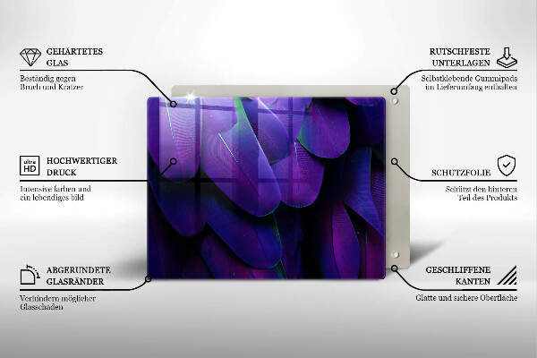 Placă protecție plita Neon pene