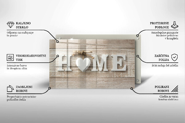 Placă sticla protectie aragaz Home