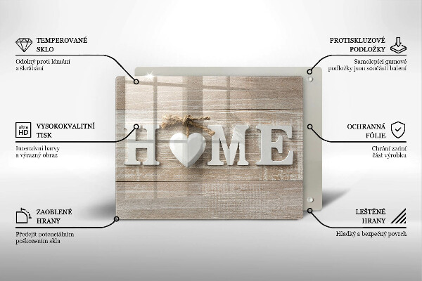 Placă sticla protectie aragaz Home