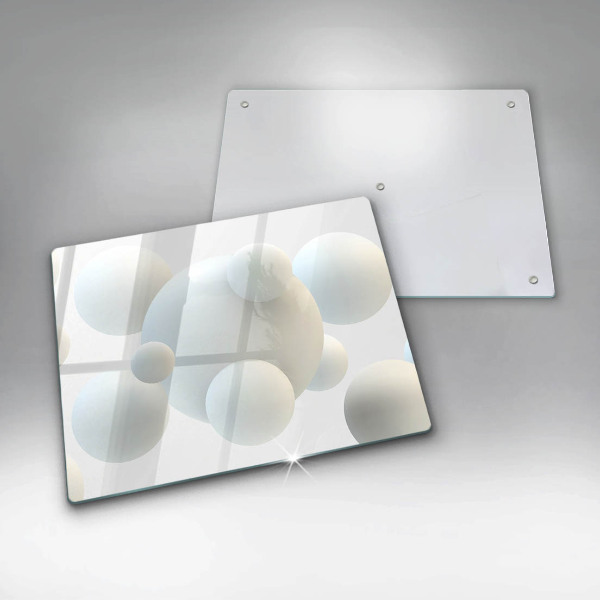 Placă protecție plita Mingi moderne 3d