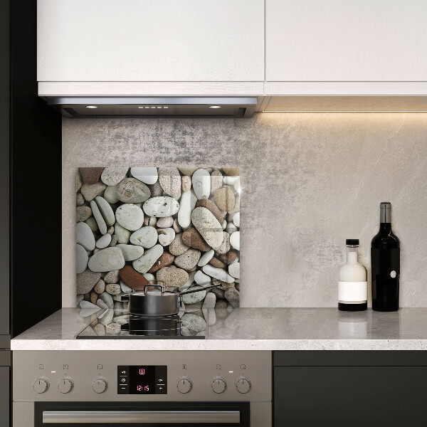 Placă protecție plita Fundal cu pietre mici