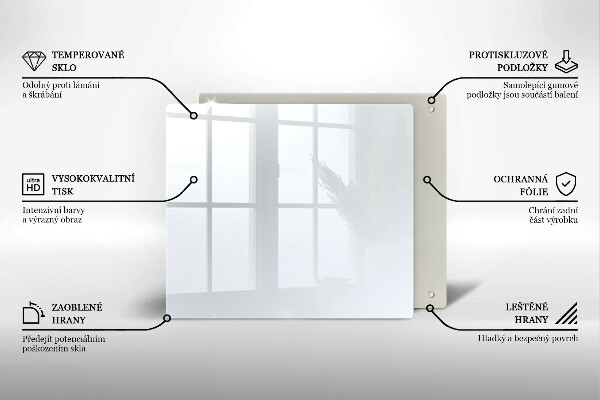 Placă protecție plita Culoare alba