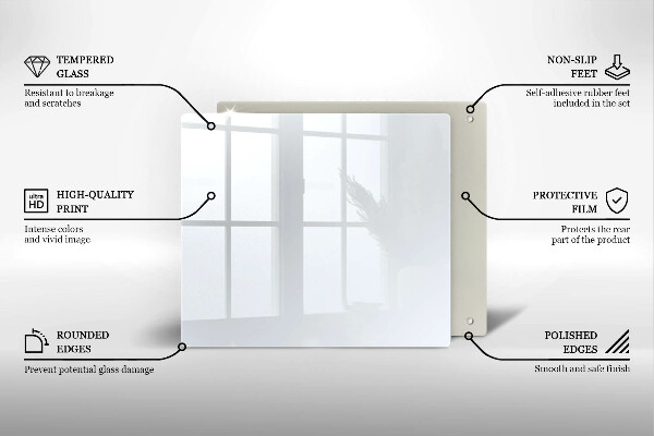 Placă protecție plita Culoare alba