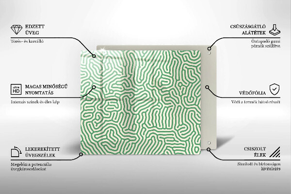 Placă protecție plita Linii abstracte