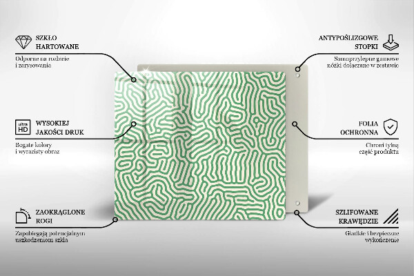 Placă protecție plita Linii abstracte