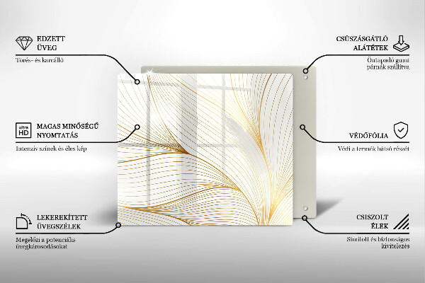 Placă protecție plita Model de linii moderne