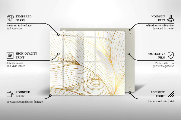 Placă protecție plita Model de linii moderne