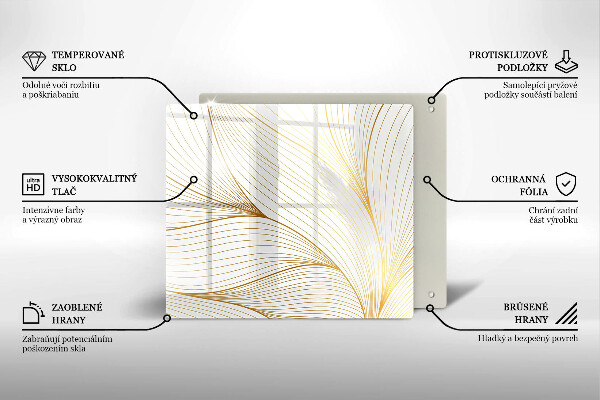 Placă protecție plita Model de linii moderne