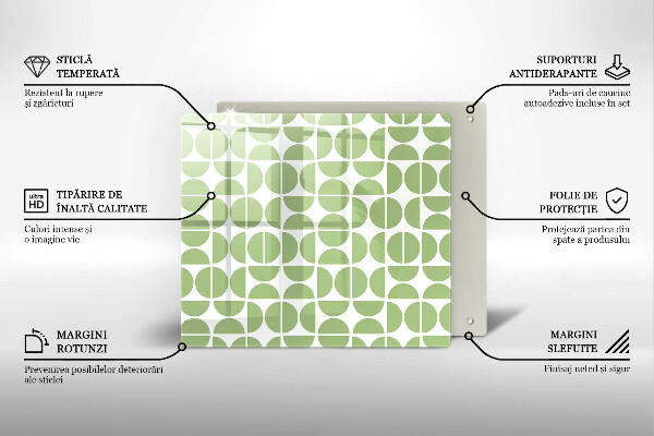 Placă protecție plita Model de forme boho