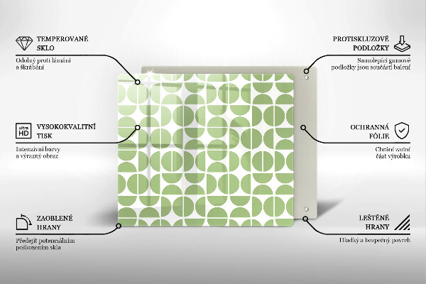 Placă protecție plita Model de forme boho