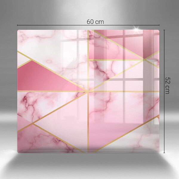 Placă protecție plita Marmură geometrică
