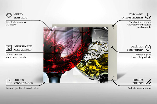 Placă protecție plita Pahare de vin