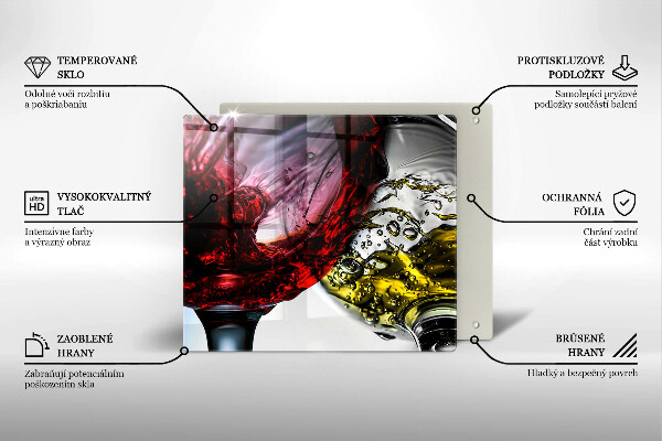 Placă protecție plita Pahare de vin