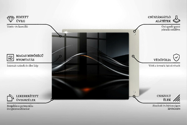 Placă sticla protectie aragaz Design 3d abstract