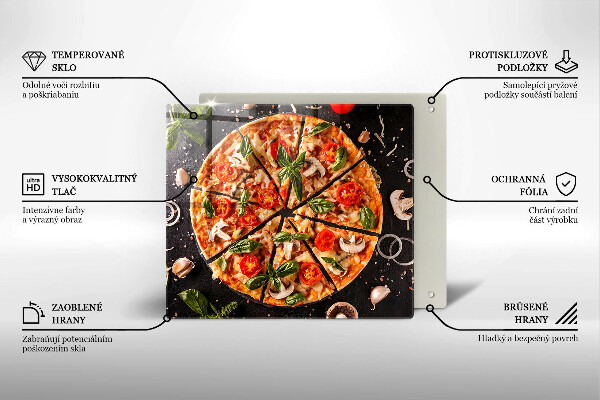 Placă protecție plita Pizza cu ciuperci