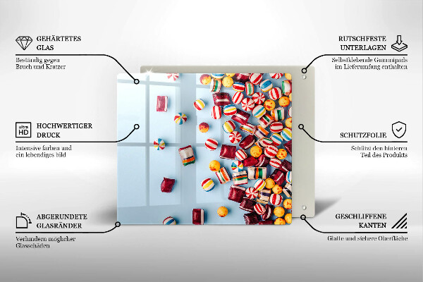 Placă protecție plita Bomboane colorate