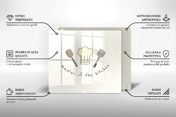 Placă protecție plita Master of the kitchen