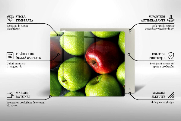 Placă de protecție pentru aragaz Mere suculente