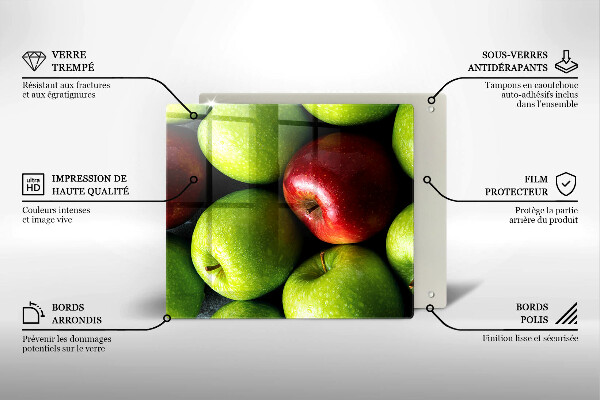 Placă de protecție pentru aragaz Mere suculente