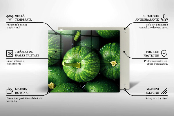 Placă de protecție pentru aragaz Dovleci verzi