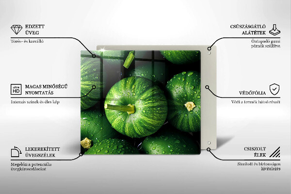 Placă de protecție pentru aragaz Dovleci verzi