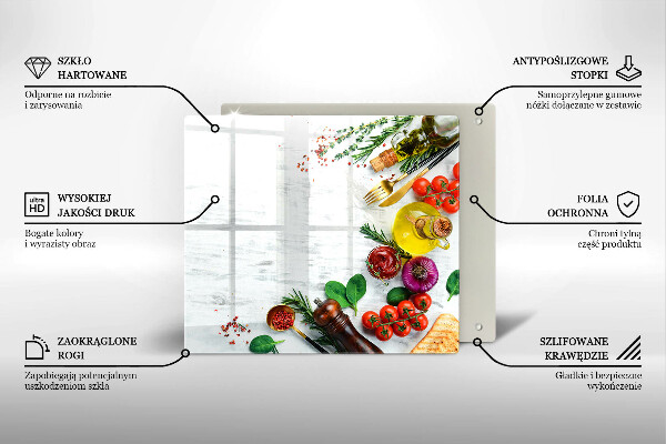 Placă protecție plita Legume și condimente