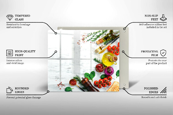 Placă protecție plita Legume și condimente