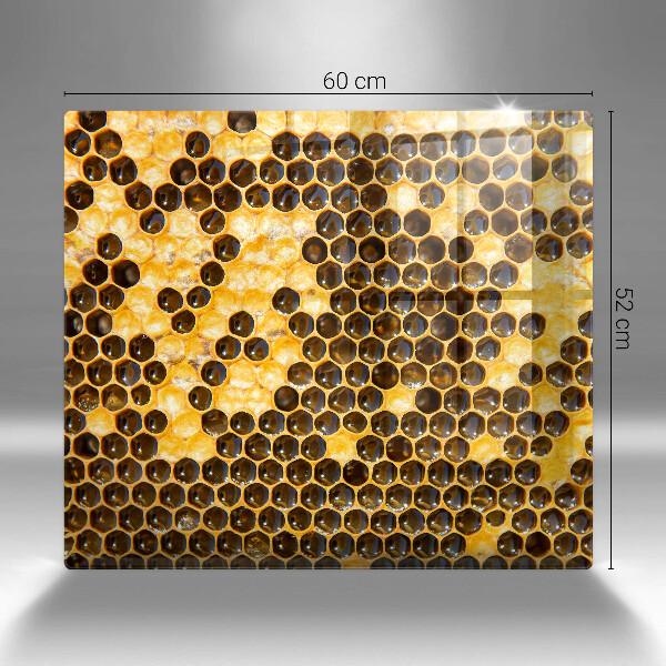 Placă sticla protectie aragaz Fagure de miere
